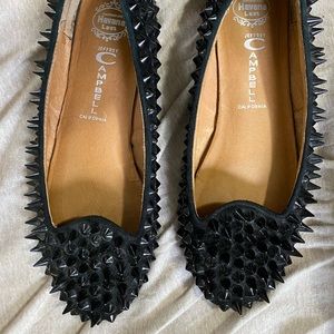 authentic jeffery campbell hellraiser flats